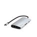 Satechi USB-C Multiport adaptér 8K with Ethernet V3 - Silver ST-P8KES