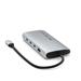 Satechi USB-C Multiport adaptér 8K with Ethernet V3 - Silver ST-P8KES