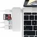 Satechi USB-C Passthrough Hub - Silver Aluminium ST-TCUPS