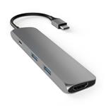 Satechi USB-C Slim Multiport adaptér - Space Gray Aluminium ST-CMAM