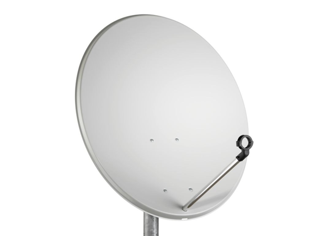 Satelitná parabola Tele Systems offset 80 Fe Economy line - bílá + plastové příslušenství 7000082