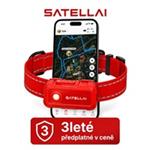 SATELLAI Collar Go L - GPS lokátor, komunikátor a monitor zdraví, červený, 3leté předplatné TG1-EU-SR-L-LT
