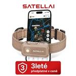 SATELLAI Collar Go M - GPS lokátor, komunikátor a monitor zdraví, béžový, 3leté předplatné TG1-EU-DT-M-LT