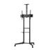 SBOX - Držiak na TV s poličkou, podlahový stojan s kolieskami 32" - 55", FS-401 616320531379
