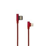 SBOX kabel USB - TYP C 90 M/M, 1,5m, blistr, červená