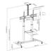 SBOX mobilní podlahový držák 60"- 100", černá (FS-3610) 0616320537807