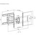 SBOX nástěnný držák 43&quot;-100&quot;, naklápěcí a otočný,nosnost až 60kg, černá (PLB-8148) 3858894505425
