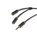 SBS - Audio rozbočovací kábel 3.5mm jack, červená TECABLESPLITTER