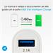 SBS - Autoadaptér Mini s rýchlym nabíjaním, 2xUSB, 2.1A/1A, 12/24V, biela TECR2USB24AWFAST