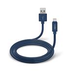SBS - Kábel Polo USB/MFI Lightning silikónový, 1.5 m, modrá TECABLPOLOLIGB