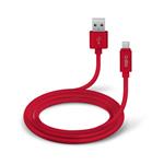 SBS - Kábel Polo USB/Micro-USB silikónový, 1.5 m, červená TECABLPOLOMICUSBR