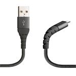 SBS - Kábel UNBREAKABLE s kovovými konektormi, USB/Micro-USB, 1 m, čierna TECABLEMICROUNTOP1K