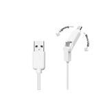 SBS - Kábel USB/MFI Lightning/Micro-USB, 1 m, biela TTCABLEUSBIP5MICW