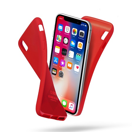 SBS - Polo puzdro pre iPhone X, červená TEPOLOIPXR