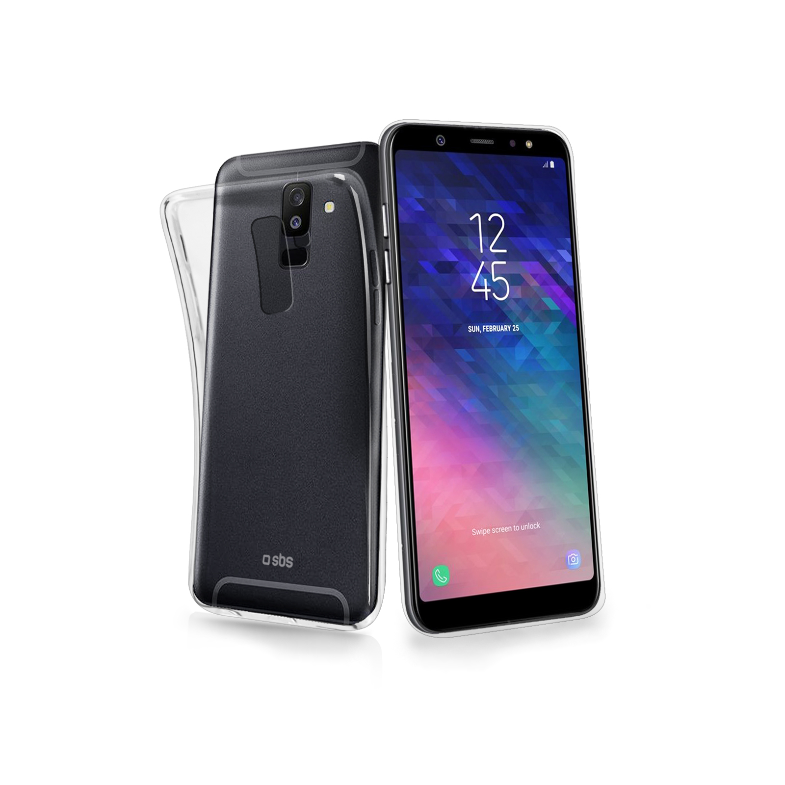SBS - Puzdro Skinny pre Samsung Galaxy A6+, transparentná TESKINSAA6PT