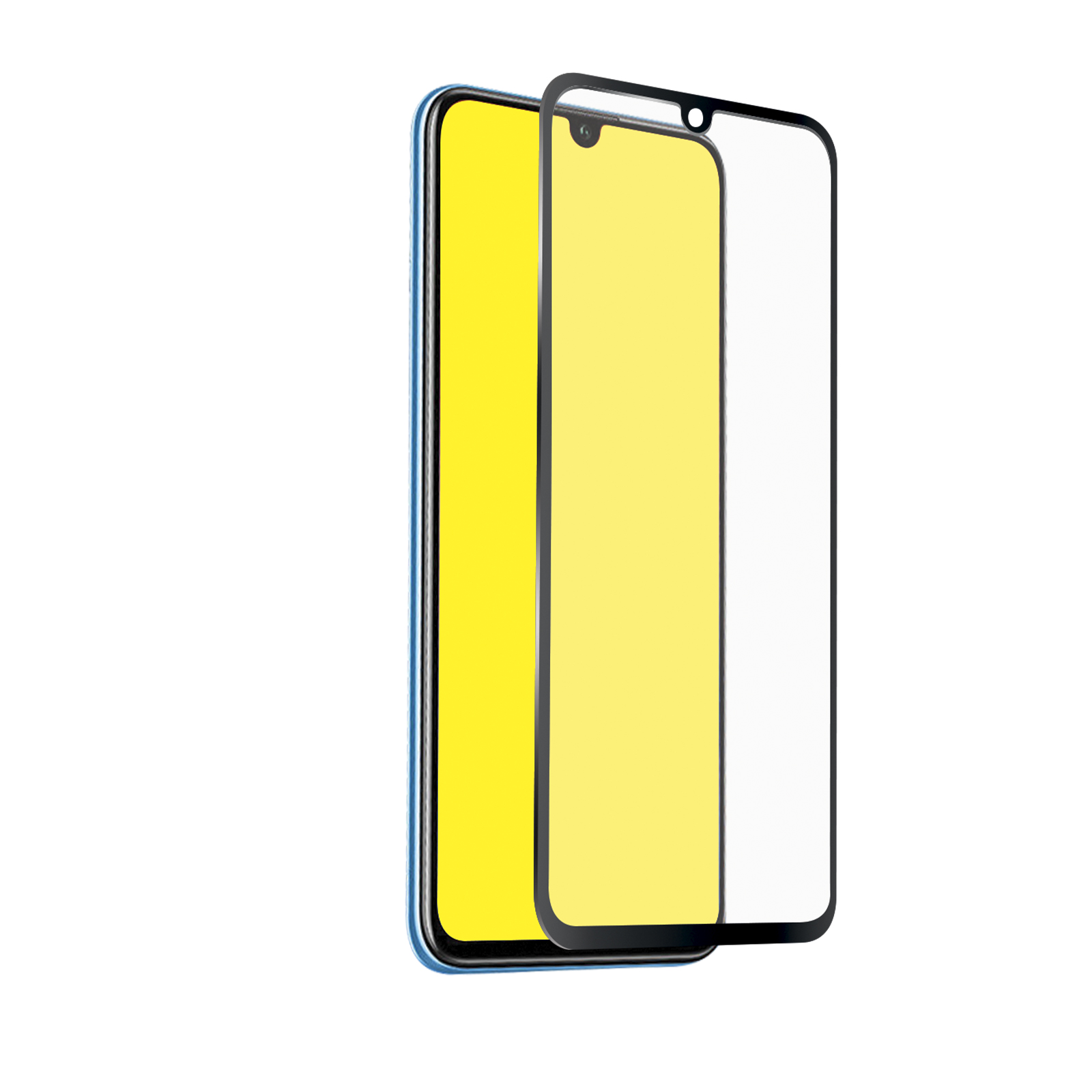 SBS - Tvrdené sklo Full Cover pre Huawei P Smart 2019, čierna TESCRFCHUPSM19K