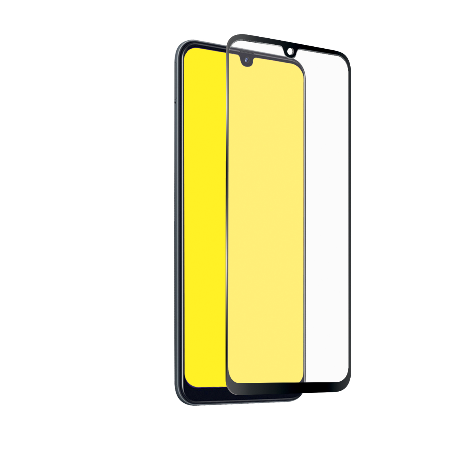 SBS - Tvrdené sklo Full Cover pre Samsung Galaxy A41, čierna TESCRFCSAA41K