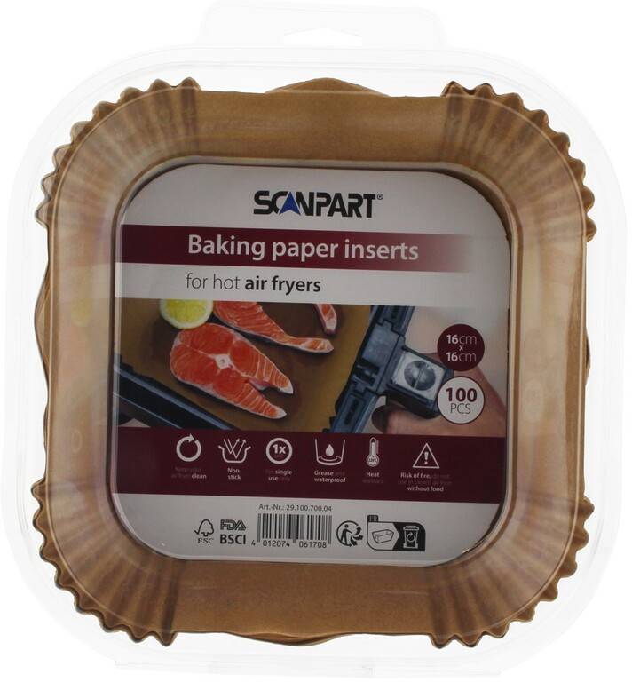ScanPart papír na pečení 16x16cm 100ks 4012074061708