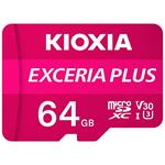 SDHC 64GB micro paměťová karta Kioxia EXCERIA PLUS M303, UHS-I (U3) V30 (100MB/s) Class 10 + adapté 4582563851009
