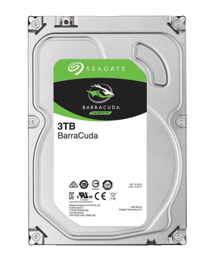 Seagate Barracuda ST3000DM007 - Pevný disk - 3 TB - interní - SATA 6Gb/s - vyrovnávací paměť: 256 M