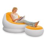 Sedco 68572OR Nafukovací křeslo s podnož 0078257685721