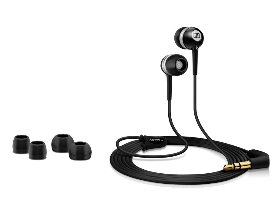 SENNHEISER sluchátka do uší CX 300-II / 3,5 mm Jack / citlivost 113 dB/mW / černá 502737