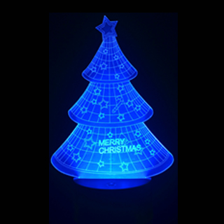 SHARKS 3D Led Lampa Vianočný stromček SA098