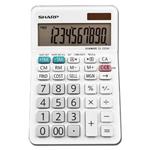 Sharp Kalkulačka EL330W, biela, stolová, desaťmiestna
