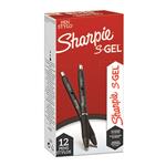 Sharpie, gélové pero S-Gel, červené, 12ks, 0.7mm 2136599