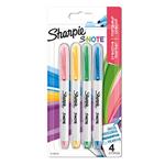 Sharpie, zvýrazňovač S-Note, mix farieb, 4ks, kreatívna
