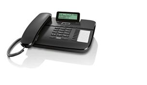 SIEMENS Gigaset DA710 - standardní telefon s displejem, barva černá GIGASET-DA710-BLACK