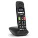 SIEMENS GIGASET E290 - DECT/GAP bezdrátový telefon, podsvícená tlačítka, dětská chůvička, barva černá GIGASET-E290