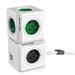 Sieťový kábel 230V predlžovací, CEE7 (vidlica)-POWERCUBE, 3m, EXTENDED USB, šedý, POWERCUBE, 4 zásu 8718444082439