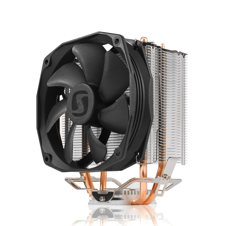 SilentiumPC chladič CPU Spartan 3 LT HE1012/ ultratichý/ 100mm fan/ 2 heatpipes/ PWM/ pro Intel i AMD SPC145