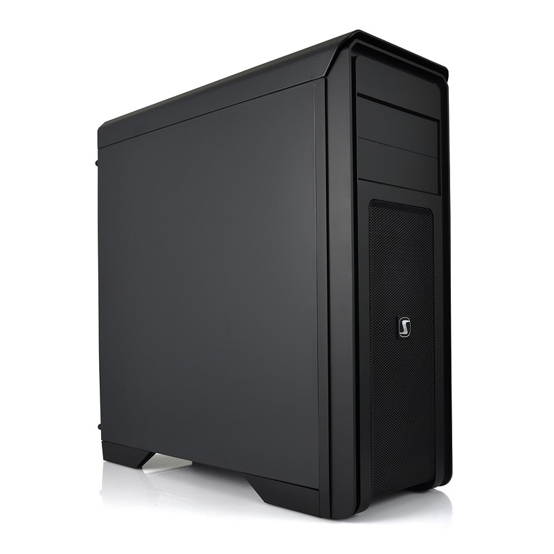 SilentiumPC skříň MidT Gladius M35 Pure Black/ USB 3.0/ 2x120mm fann/ 2xregulátor otáček/ bez zdroje/ černá SPC128