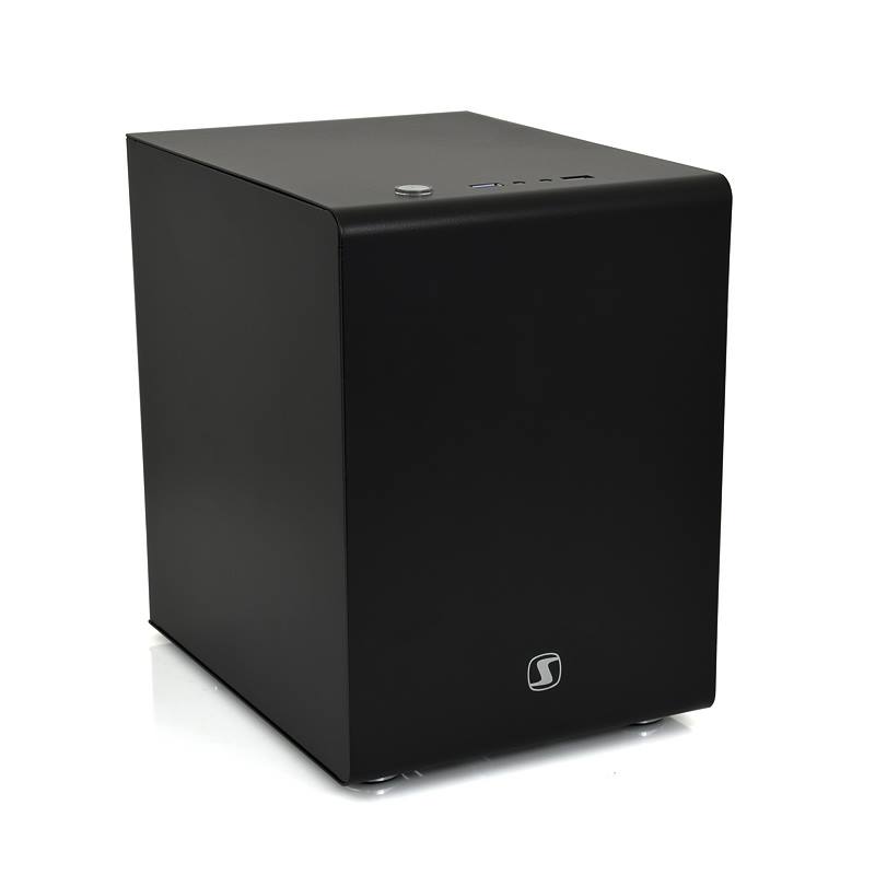 SilentiumPC skříň miniITX/micro ITX Brutus Q30 Black/ bez zdroje/ USB 3.0/ 3x2,5"/3,5"/SSD/ černá SPC113