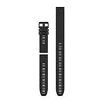 Silikónový remienok QuickFit 26 - Black (+ extra dlhý remienok) 010-12907-00