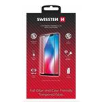 SKLO SWISSTEN FULL GLUE, COLOR FRAME, CASE FRIENDLY PRO APPLE IPHONE 17 ČERNÉ