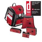 školská taška pre prvákov - 5-dielny set, Step by Step Červený pavouk 129095