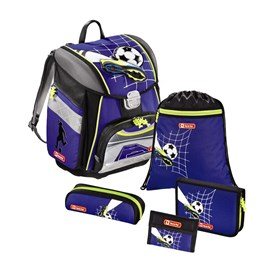 školská taška pre prvákov - 5-dielny set, Step by Step Fotbal 129105