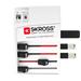 SKROSS cestovní adaptér MUV USB, USB A+C, univerzální pro 150 zemí PA48USBC