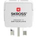 SKROSS cestovní adaptér UK USB pro použití ve Velké Británii, typ G PA28USB