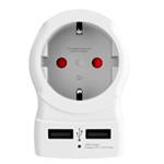 SKROSS cestovní adaptér UK USB pro použití ve Velké Británii, typ G PA28USB