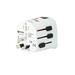 SKROSS cestovný adaptér PRO Light USB, 6.3A max., vr. USB nabíjania, uzemnený, UK+USA+Austrálie/Čína PA46