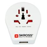 SKROSS cestovný adaptér + USB pre cudzincov v SR (1x USB 2100mA) PA30USB