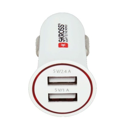 SKROSS Dual USB Car Charger nabíjací autoadaptér, 2x USB, 3400mA max DC27
