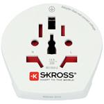 Skross SKR1500211EC- Cestovní Adaptér Svět do Evropy pro 2 a 3pólová zařízení z více než 220 destinací