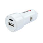 SKROSS USB A+C nabíjecí autoadaptér Dual Car Charger, 65W PD DC27C-PD65