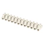 Skrutková svorkovnica 12× 2,5–4 mm2, 450 V, biela