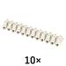 Skrutková svorkovnica 12× 2,5–4mm2, 450 V, biela, 10 ks 8592920154878